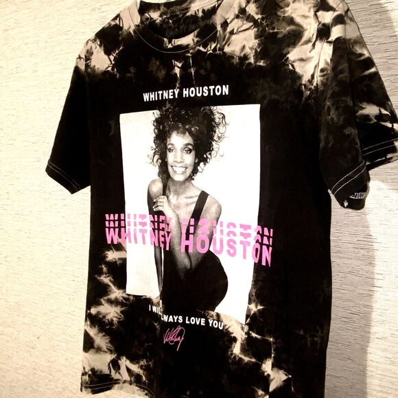 Whitney Houston Tee Shirt Tie Dyed Iconic I will Always Love You Medium - Picture 2 of 4